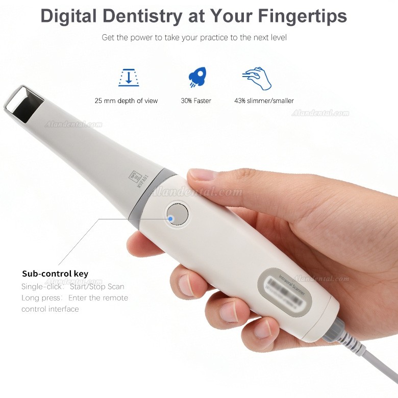 Dental 3D Intraoral Scanner M108 LED Light Source, Powder Free & Anti-fogging